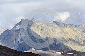 Peaks of the Caucasus mountains