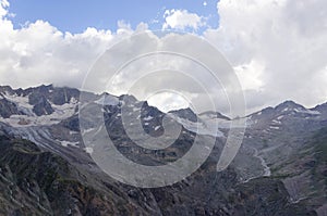 Peaks of the Caucasus mountains