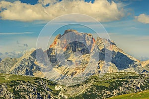 Peaks of the Croda Rossa,Dolomite Alps,Italy
