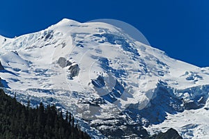 Peaks and glaciers of Alps