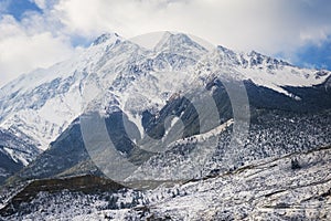 Peaks in the Himalaya, Nepal.