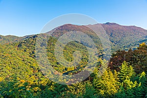 Peaks of Mudeungsan national park near Gwangju, Republic of Korea