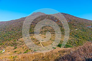 Peaks of Mudeungsan national park near Gwangju, Republic of Korea