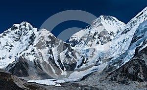 Peaks not far Gorak shep and Everest base camp