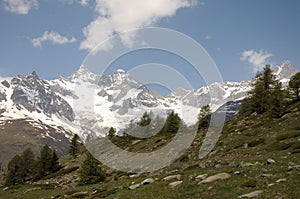 Peaks of Ober Gabelhorn and Wellenkuppe