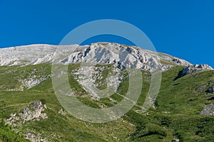 Peaks of Pirin national park in Bulgaria