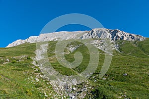 Peaks of Pirin national park in Bulgaria