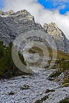 Peaks Rotwandspitzen, Sesto, Sexten Dolomites, South Tyrol photo