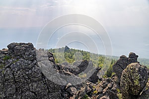 Peaks of the Ural mountain Kachkanar