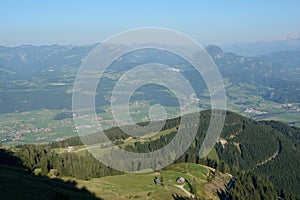 Peaks and valley view from panoramic road Rossfeldpanoramastrasse