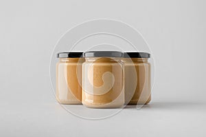 Peanut / Almond / Nut Butter Jar Mock-Up - Three Jars