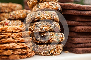 Peanut brittle and cookies