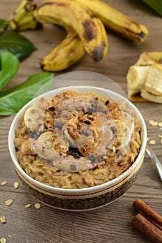 Peanut Butter and Banana Overnight Oats