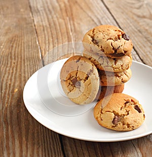 Peanut butter and chocolate chip cookies