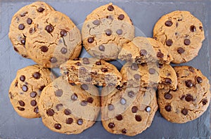 Peanut butter chocolate chip cookies