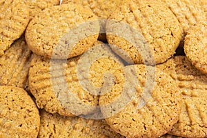Peanut butter cookies background