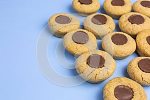 Peanut butter cookies with peanut butter cups