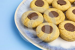 Peanut butter cookies with peanut butter cups