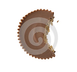 Peanut Butter Cup with bite