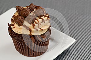 Peanut Butter Cupcake on Grey