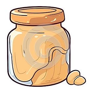 peanut butter jar a sweet snack