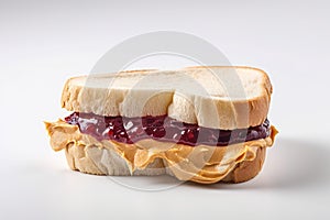 Peanut butter jelly sandwich food. Generate Ai