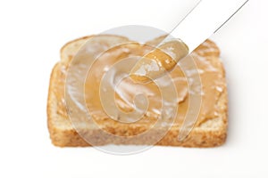 A peanut butter sandwhich