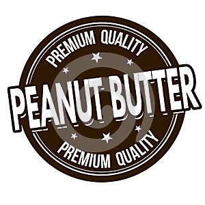 Peanut butter sign or stamp