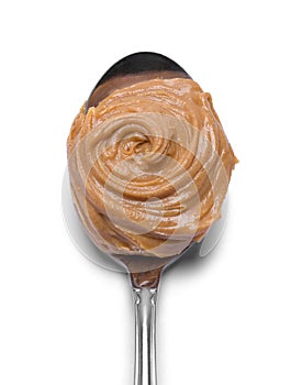 Peanut Butter Swirl on Spoon