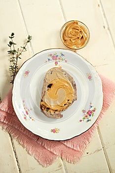 Peanut butter toast