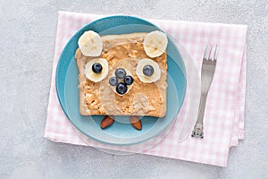 Peanut butter toast for kids