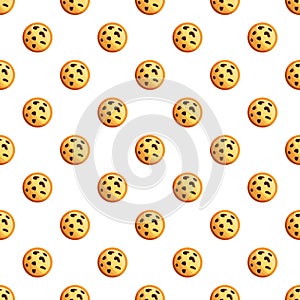 Peanut cookies pattern seamless vector