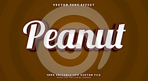 Peanut editable text effect template