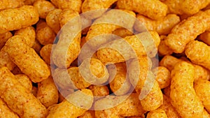 Peanut flips in a close-up as a background