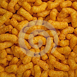 Peanut flips in a close-up as a background