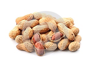 Peanut nuts isolated