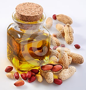 Peanut oil with nuts