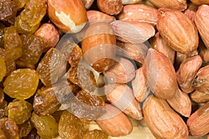  peanut. Walnut purified on a wooden background. Protein food. Raw peanuts. Peanuts oriental sweets
