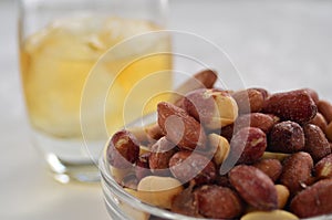 Peanuts and drink