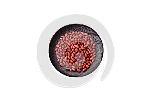 Peanuts or peeled graundnut in a bowl on a white background