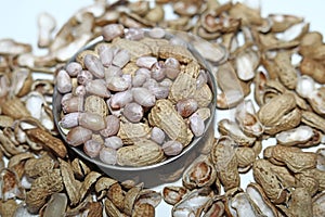 Peanuts seed placed on Peanuts