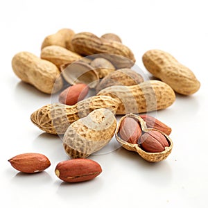 Peanuts in shell isolated on transparent background