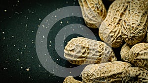 Peanuts in a shell texture  for food content