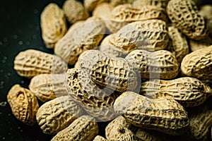 Peanuts in a shell texture  for food content