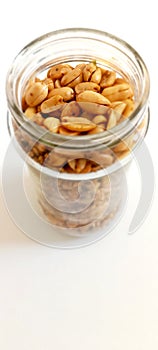 Peanuts in Transparent Jar