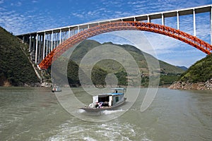 Peapod Water Taxi Boat Yangtze River, China Travel