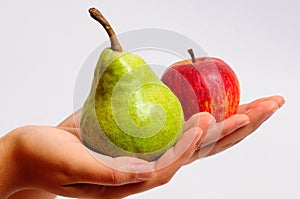 Pear or apple