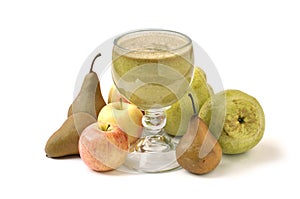 Pear and apple juice