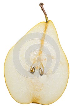 Pear in the context of a white background