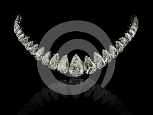 Pear Diamonds necklace
